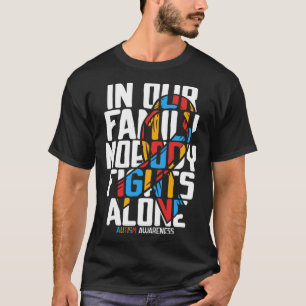 Camiseta Autismo para Mãe Pai e Família Azul Conscientizaçã