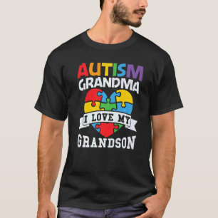 Camiseta Autismo Perturbação do Espectro Vovó Sensibilizaçã