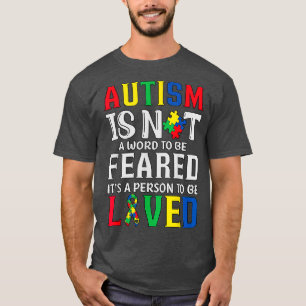 Camiseta Autismo Pessoa A Ser Amada Crianças Autistas Autis