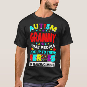 Camiseta Autismo Pessoas Avós Procuram Seus Heróis Ascensão