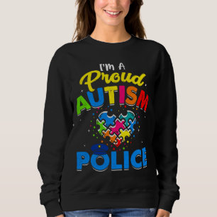 Camiseta Autismo Polícia Autismo Sensibilização Aceita Apoi