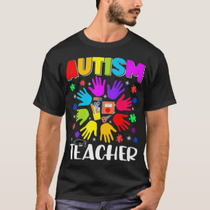 Camiseta Autismo Professor Quebra-cabeça Autismo Sensibiliz