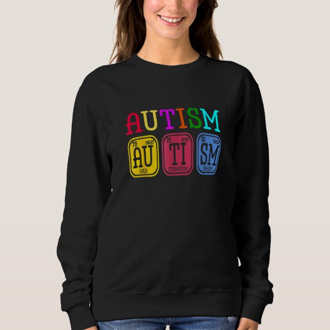 Camiseta Autismo Quebra-cabeça de consciência Elementos de  (Frente)
