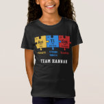 Camiseta Autismo Quebra-cabeça Science Correspondência Fami<br><div class="desc">Camiseta personalizada da família Matching personalizada do Geek de Ciência Quebra-cabeça do Autismo. Adicione o nome da sua equipe ou família clicando no botão "Personalizar". Perfeito para o veste quotidiano e campanhas e eventos de sensibilização para o autismo com o resto da família</div>