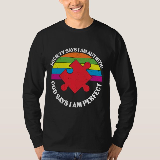 Camiseta Autismo religioso dizendo (Frente)