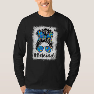 Camiseta Autismo Sê Mal Mensageiro, Mãe, Quebra-cabeça De C