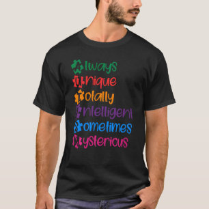 Camiseta Autismo Sempre Único Inteligente Abril Conscientiz