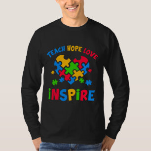 Camiseta Autismo Senador Ensina Esperança Amor Inspira
