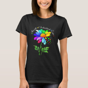 Camiseta Autismo Sensibilização Accept Flor Compreende Flo 