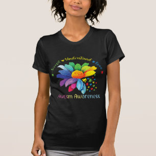 Camiseta Autismo Sensibilização Accept Girassol Compreende 