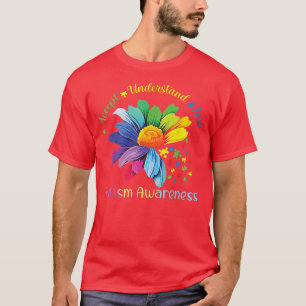 Camiseta Autismo Sensibilização Accept Girassol Compreende