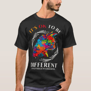 Camiseta Autismo Sensibilização Aceita Gato Está Tudo Bem S