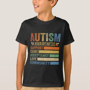 Camiseta Autismo Sensibilização Aceitação de Cuidados de Sa