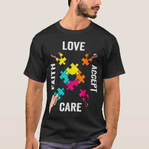 Camiseta Autismo Sensibilização Aceitação de Peças Quebra-c