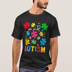 Camiseta Autismo Sensibilização Aceite Adaptar Advocate Aut