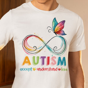 Camiseta Autismo Sensibilização Aceite Compreender Amor