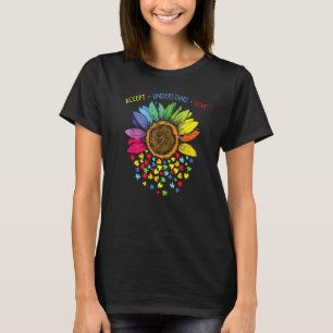Camiseta Autismo Sensibilização Aceite Compreender Amor