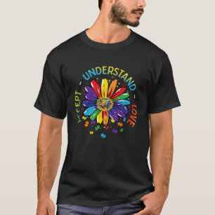 Camiseta Autismo Sensibilização Aceite Compreender Amor Arc