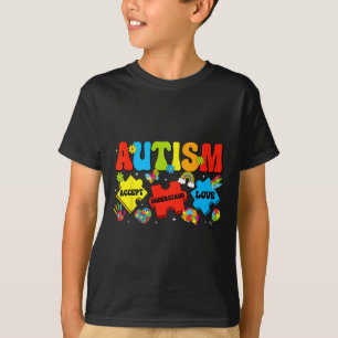 Camiseta Autismo Sensibilização Aceite Compreender Quebra-c