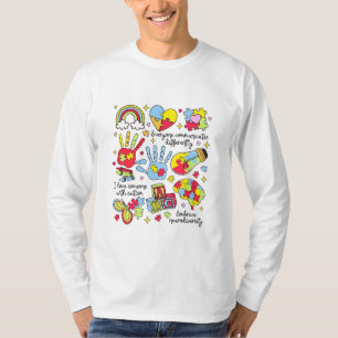 Camiseta Autismo Sensibilização Adotar Diversidade Neuro In
