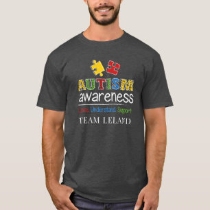 Camiseta Autismo Sensibilização Amor Compreender Suporte Pe