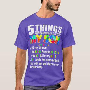 Camiseta Autismo Sensibilização Apoia Autismo Filhos Da Mãe