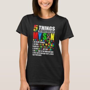 Camiseta Autismo Sensibilização Apoia Autismo Filhos Da Mãe