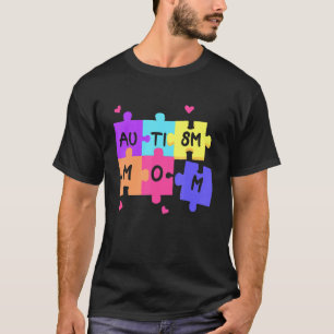Camiseta Autismo Sensibilização Apoia Mãe Autista Com Puzz