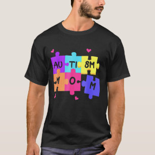 Camiseta Autismo Sensibilização Apoia Mãe Autista Com Puzz