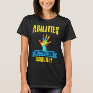 Camiseta Autismo Sensibilização As Capacidades De Citação S