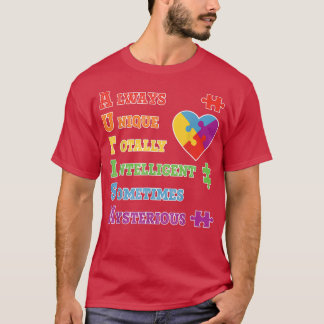 Camiseta Autismo Sensibilização Autismo Acrônimo Quebra-cab