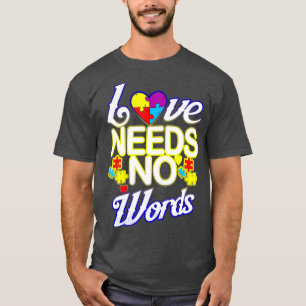 Camiseta Autismo Sensibilização Autismo Amor Não Precisa De