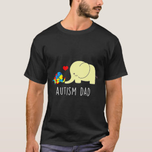 Camiseta Autismo Sensibilização Autismo Elefante Pai