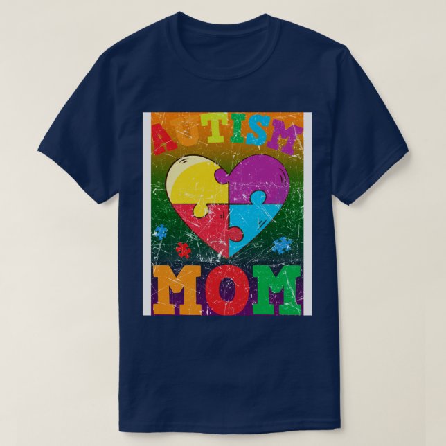 Camiseta Autismo Sensibilização Autismo Mãe Autismo Sensibi (Frente do Design)