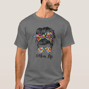 Camiseta Autismo Sensibilização Autismo Mãe Cabelo Mensa