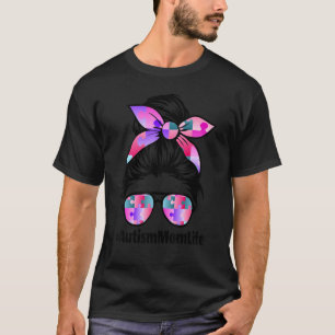 Camiseta Autismo Sensibilização Autismo Mãe Cabelo Mensagei