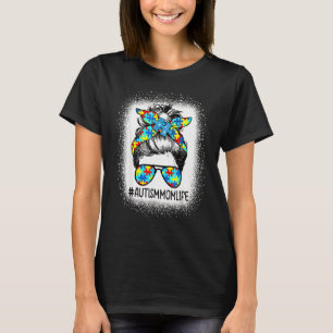 Camiseta Autismo Sensibilização Autismo Mãe Cabelo Mensagei