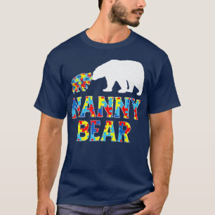 Camiseta Autismo Sensibilização Babá Urso Suporte a Premiaç