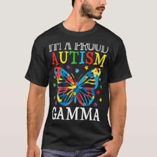 Camiseta Autismo Sensibilização Borboleta Eu sou um Gama Au