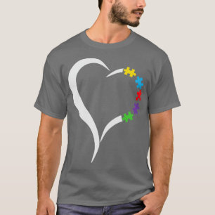 Camiseta Autismo Sensibilização Cardíaca Mulheres Presente