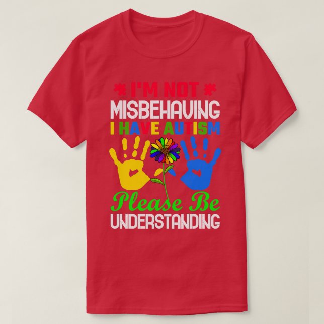 Camiseta Autismo Sensibilização Crianças Autista Menina Que (Frente do Design)