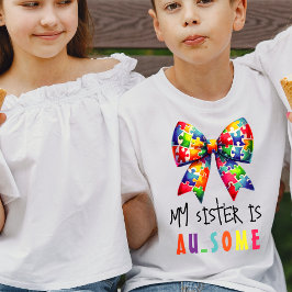 Camiseta Autismo Sensibilização Crianças Família Suporte à