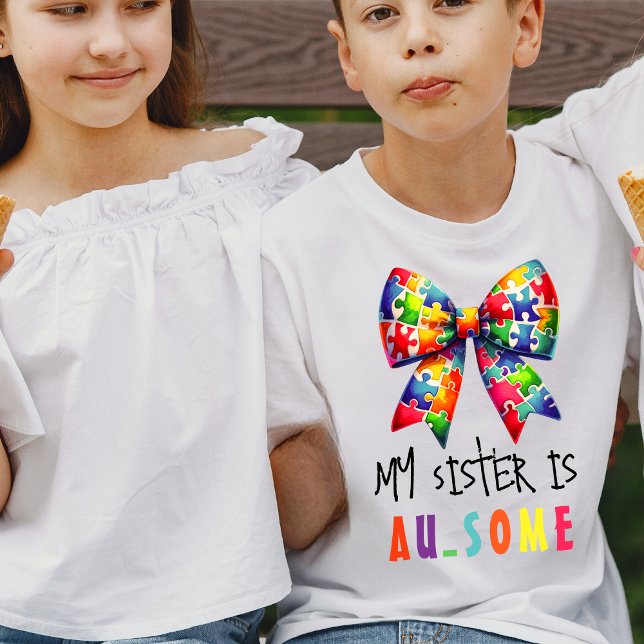 Camiseta Autismo Sensibilização Crianças Família Suporte à  (Criador carregado)