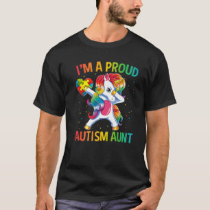Camiseta Autismo Sensibilização Dabbing Unicorn Eu sou um