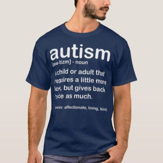 Camiseta Autismo Sensibilização Definição De Autismo Para O