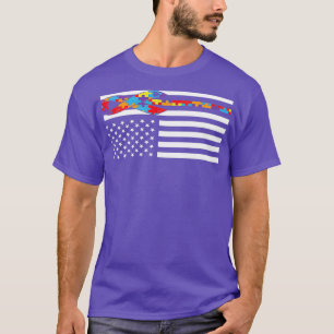 Camiseta Autismo Sensibilização Dia de Presente Quebra-cabe