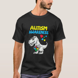 Camiseta Autismo Sensibilização Dino Autista Toddler Bote D