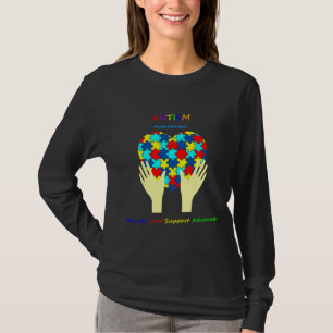 Camiseta Autismo Sensibilização Educa Apoio ao Amor