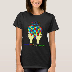 Camiseta Autismo Sensibilização Educa Apoio ao Amor