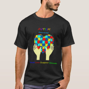 Camiseta Autismo Sensibilização Educa Apoio ao Amor